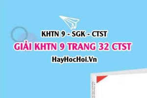 Giải KHTN 9 trang 32 Chân trời sáng tạo SGK